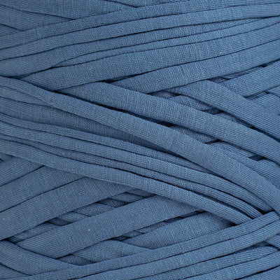 Recycled T-Shirt Fabric Yarn - Denim Color - Prismatic Fiber Arts