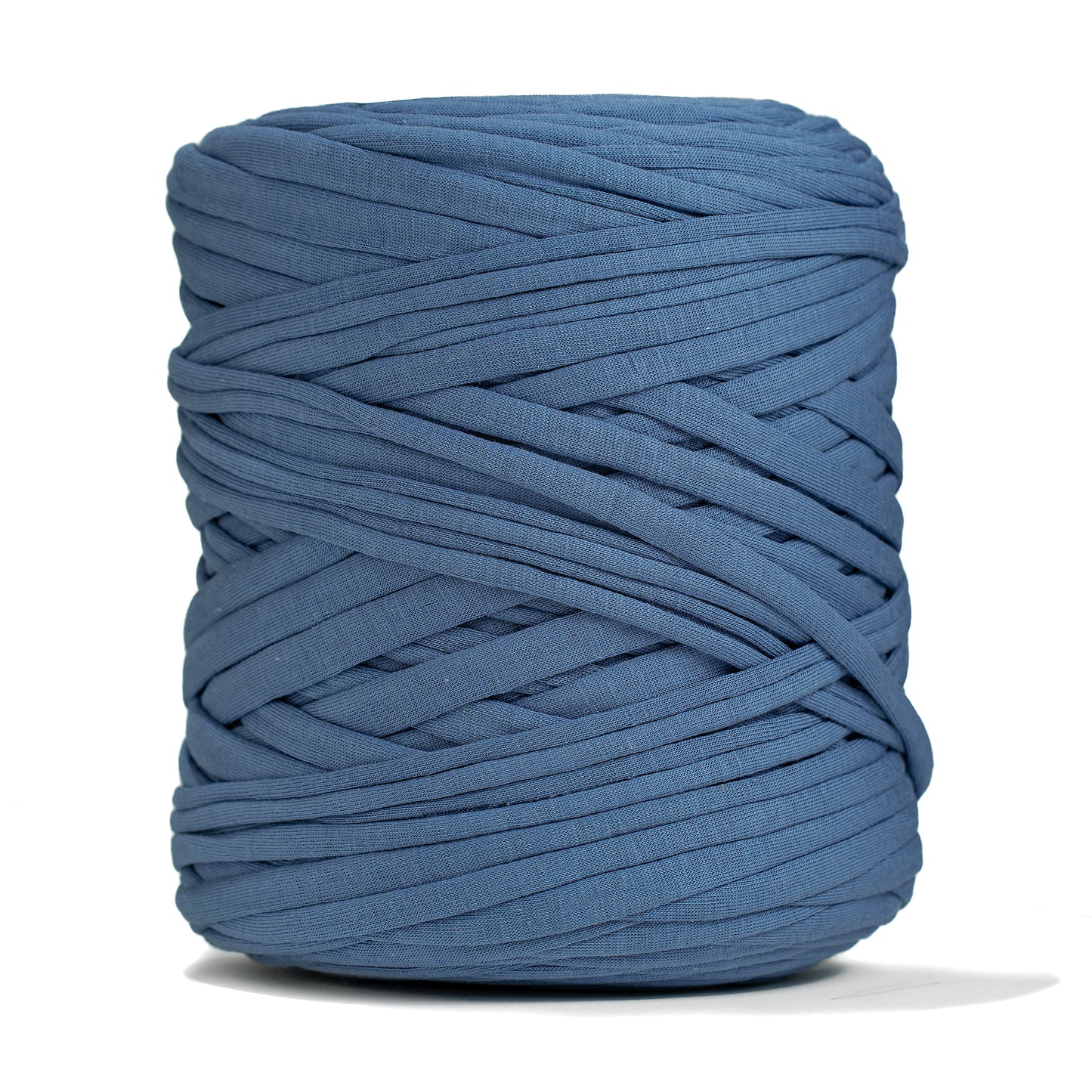 Recycled T-Shirt Fabric Yarn - Denim Color - Prismatic Fiber Arts