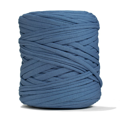 Recycled T-Shirt Fabric Yarn - Denim Color - Prismatic Fiber Arts