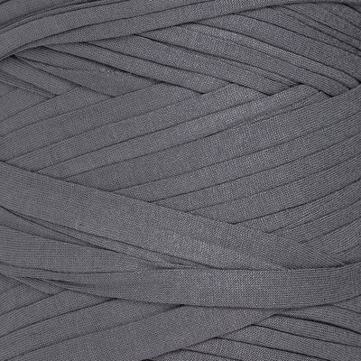 Recycled T-Shirt Fabric Yarn - Dior Gray Color - Prismatic Fiber Arts