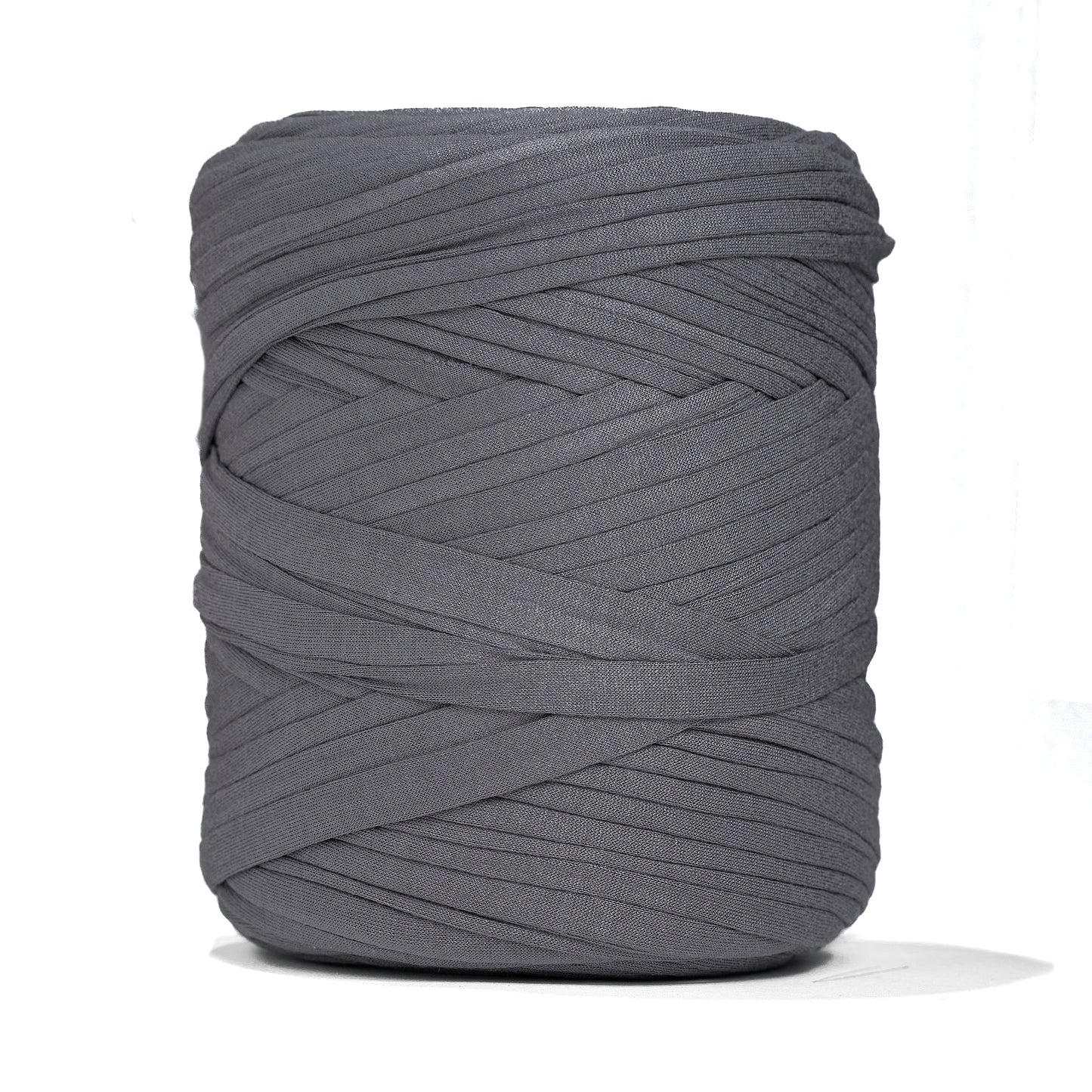 Recycled T-Shirt Fabric Yarn - Dior Gray Color - Prismatic Fiber Arts