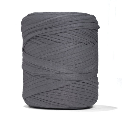 Recycled T-Shirt Fabric Yarn - Dior Gray Color - Prismatic Fiber Arts