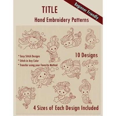 Cute Mermaids Hand Embroidery Patterns