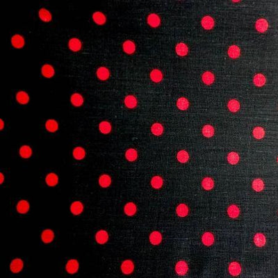 Small Polka Dot Print Poly Cotton Fabric - Prismatic Fiber Arts