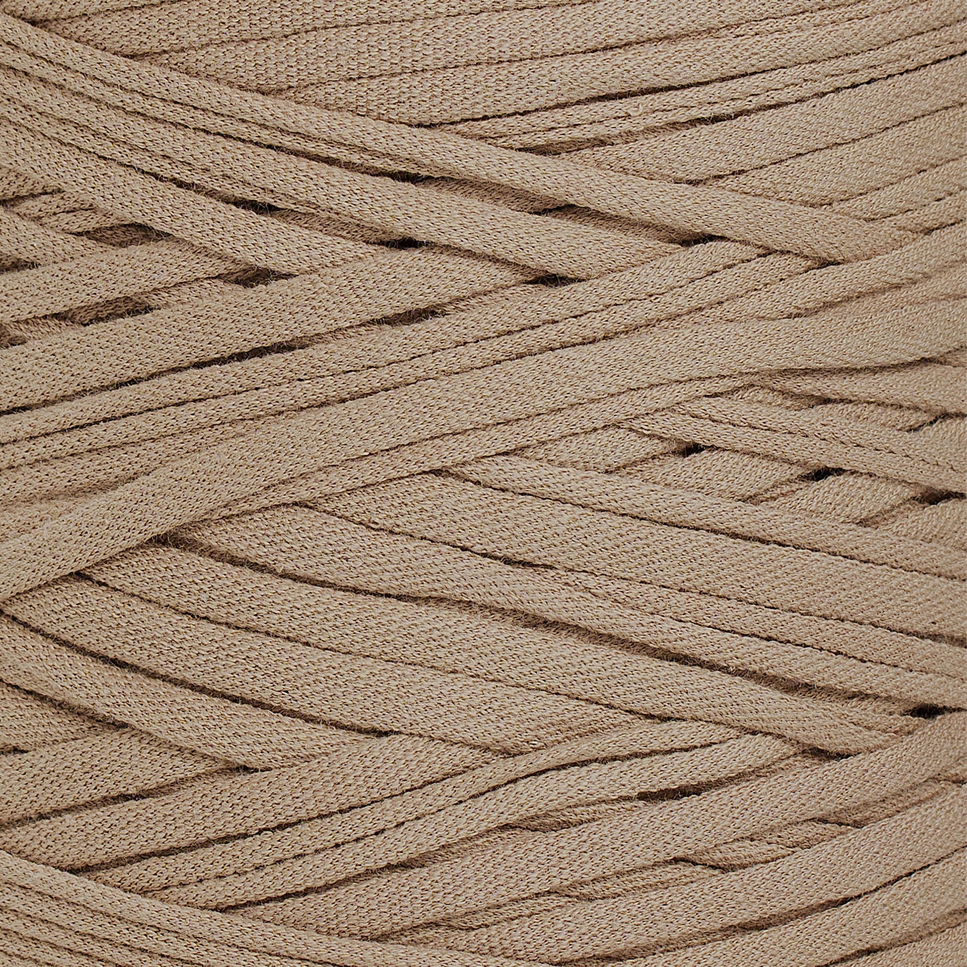 Recycled T-Shirt Fabric Yarn - Dune Color - Prismatic Fiber Arts