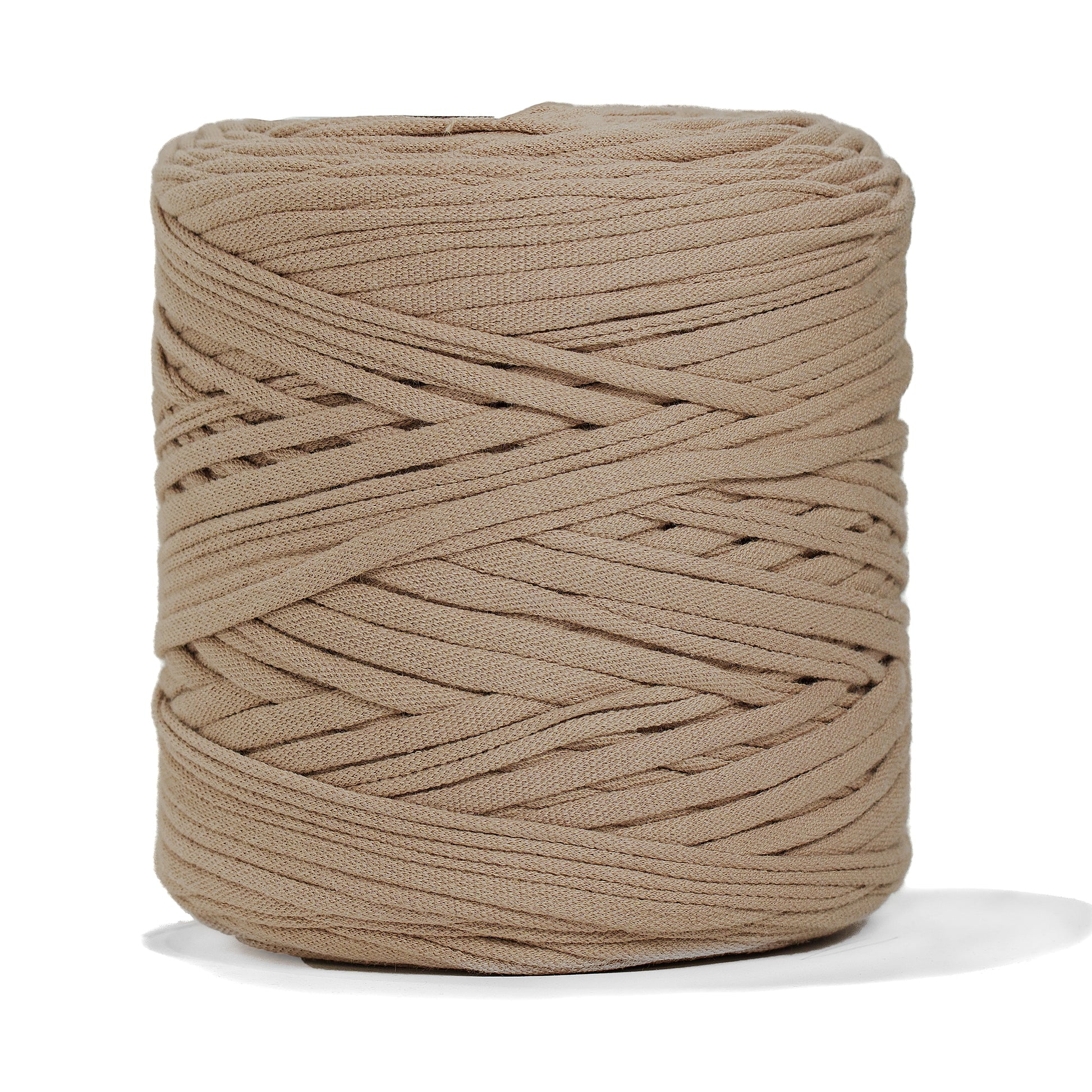 Recycled T-Shirt Fabric Yarn - Dune Color - Prismatic Fiber Arts