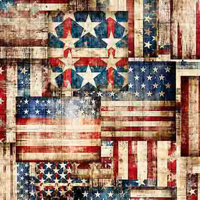 Multi Flag Patchwork Wideback Cotton Fabric per yard - Prismatic Fiber Arts