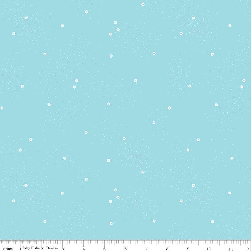Dainty Daisy Waterfall Cotton Wideback Fabric per yard - Prismatic Fiber Arts