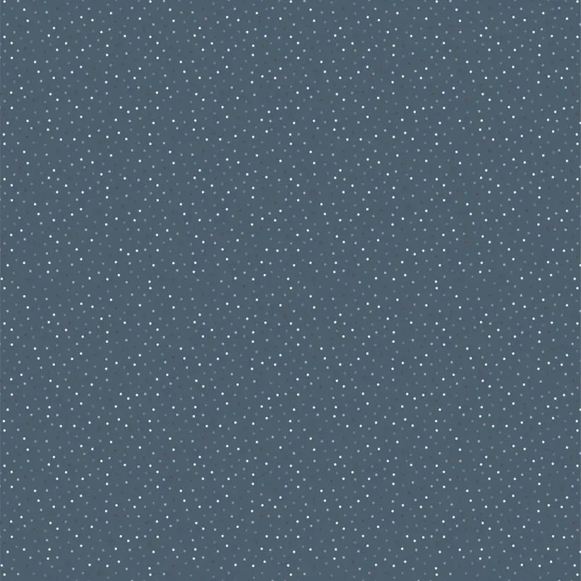 Dark Blue Ribbon Cotton 44"/45" Fabric Per Yard - Prismatic Fiber Arts