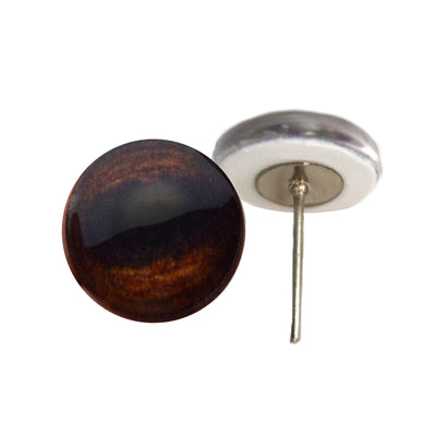 Dark Brown Horse Glass Eyes on Wire Pin Posts