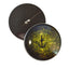 Dark Green Crocodile Gharial Sew-On Button Glass Eyes - Prismatic Fiber Arts