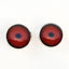 Dark Red Loon Bird Sew-On Button Glass Eyes - Prismatic Fiber Arts