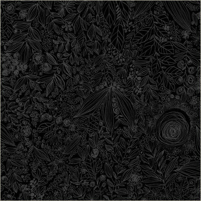 Daydream Black On Black Cotton Wideback Fabric per yard - Prismatic Fiber Arts