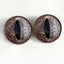 Diamondback Rattlesnake Sew-On Button Glass Eyes - Prismatic Fiber Arts