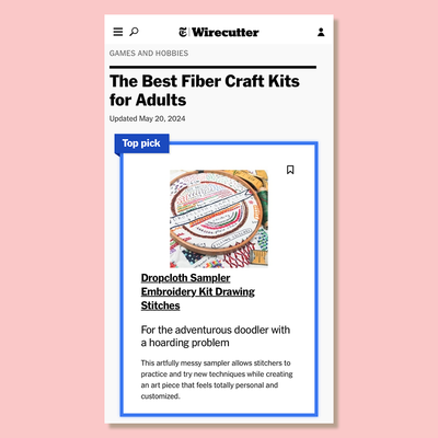 Drawing Stitches Embroidery Kit - Prismatic Fiber Arts
