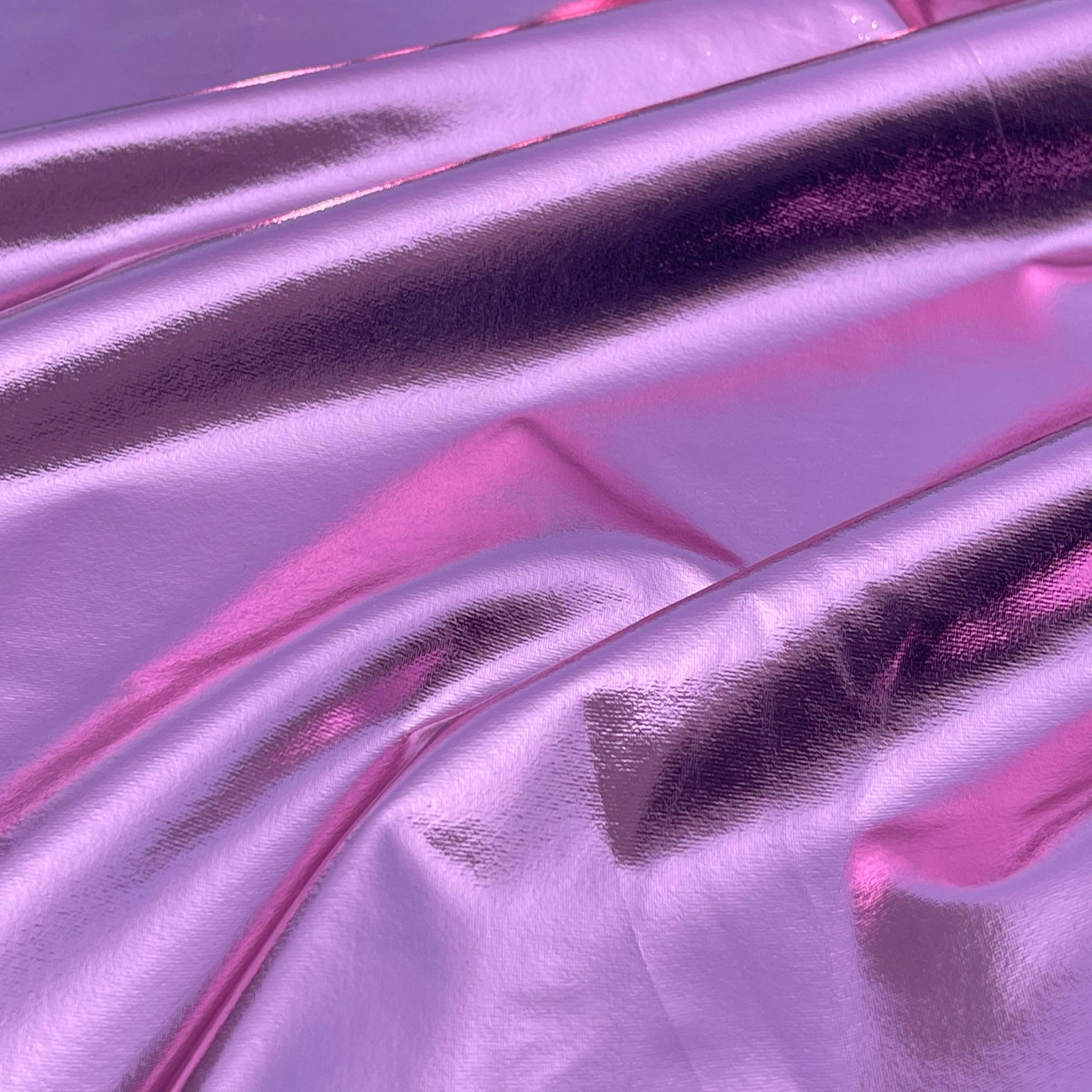 Metallic Foil Lame Spandex Knit Fabric | 4-Way Stretch - Prismatic Fiber Arts
