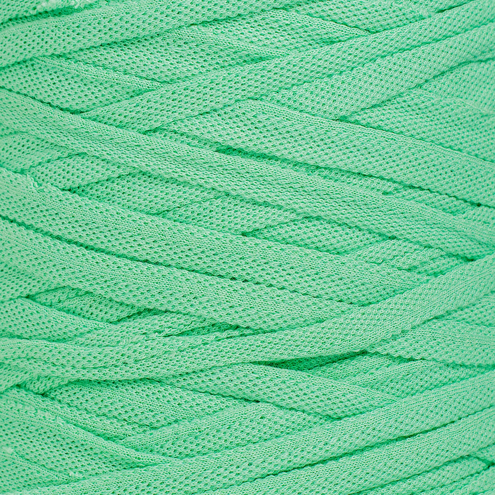 Recycled T-Shirt Fabric Yarn - Emerald Color - Prismatic Fiber Arts