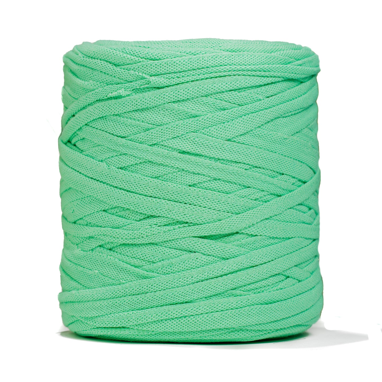 Recycled T-Shirt Fabric Yarn - Emerald Color - Prismatic Fiber Arts