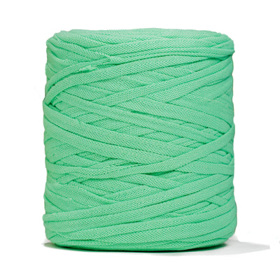 Recycled T-Shirt Fabric Yarn - Emerald Color - Prismatic Fiber Arts