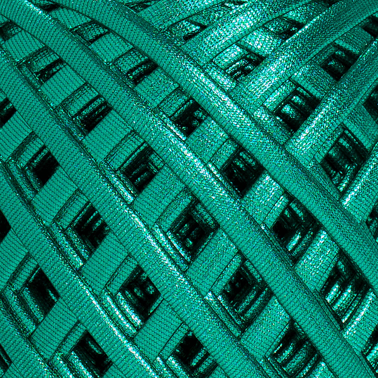 Fabric Yarn Metallic T-Shirt Yarn Emerald Color - Prismatic Fiber Arts
