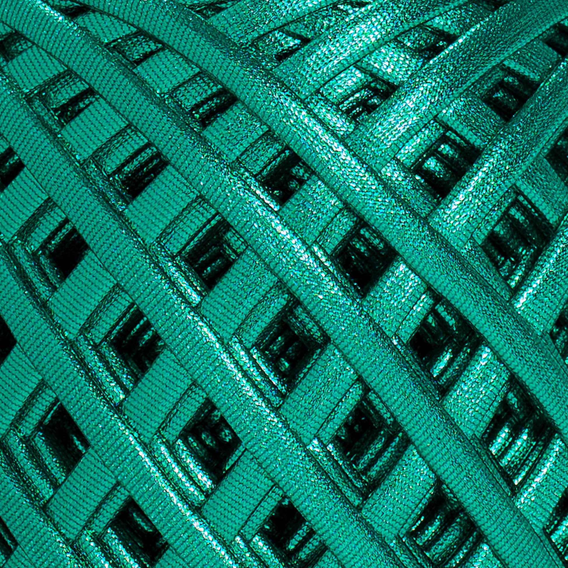 Fabric Yarn Metallic T-Shirt Yarn Emerald Color - Prismatic Fiber Arts