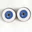 Extraterrestrial ET Blue Alien Sew-On Button Glass Eyes with Whites - Prismatic Fiber Arts