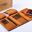Premium Ebony Wood 7" Crochet Hooks Set with Carrying Case | 13 Crochet Hooks Size US E - P - Prismatic Fiber Arts
