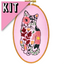 Poppy Flower Cat Embroidery Kit, 8 x 5 in. - Prismatic Fiber Arts