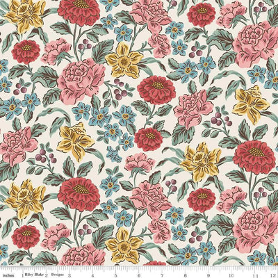 Emma Hartfield Cream 43"/44" Fabric Per Yard - Prismatic Fiber Arts