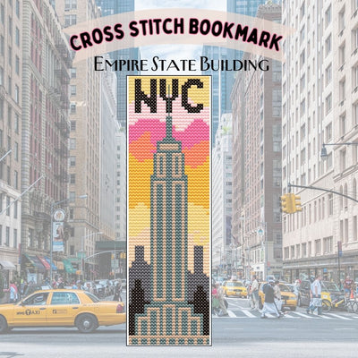 Empire State Building Bookmark - Prismatic Fiber Arts