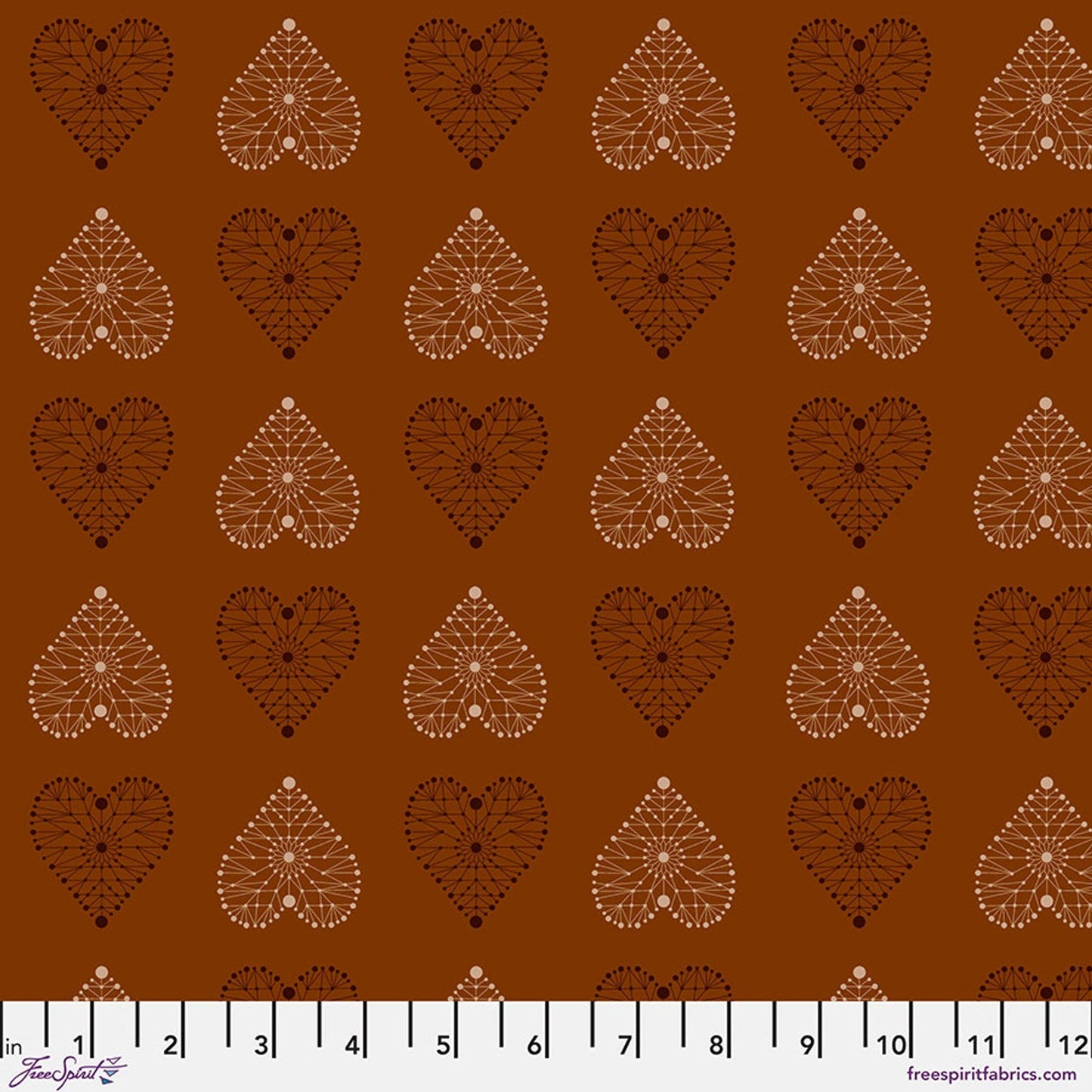 Enrapture by Giucy Giuce Amour - Spice Cotton 44"/45" Fabric Per Yard - Prismatic Fiber Arts