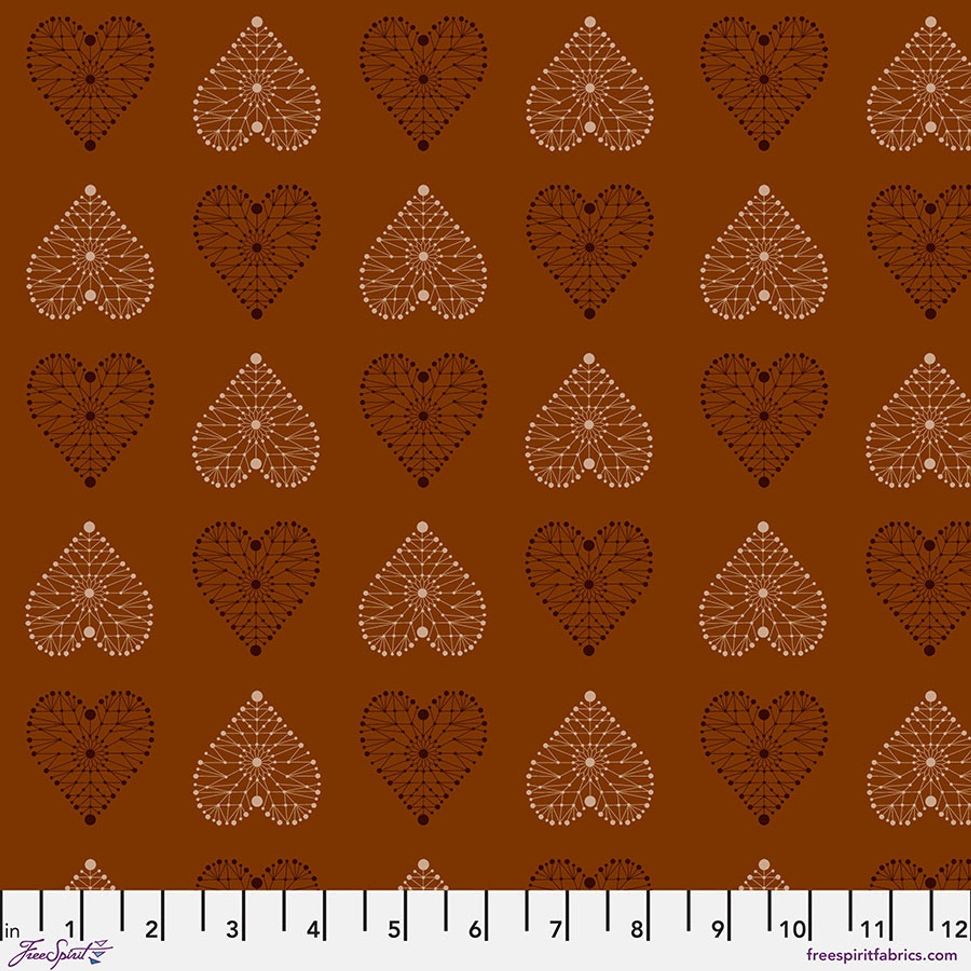 Enrapture by Giucy Giuce Amour - Spice Cotton 44"/45" Fabric Per Yard - Prismatic Fiber Arts