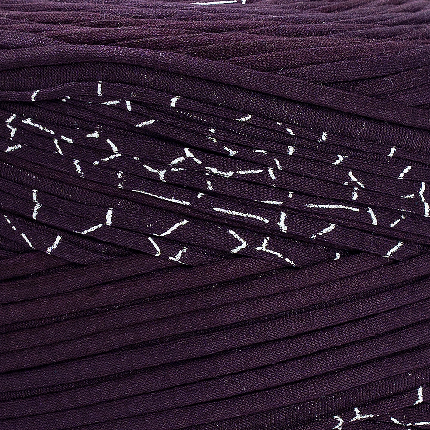 Printed Recycled T-Shirt Fabric Yarn - Galaxy - Prismatic Fiber Arts