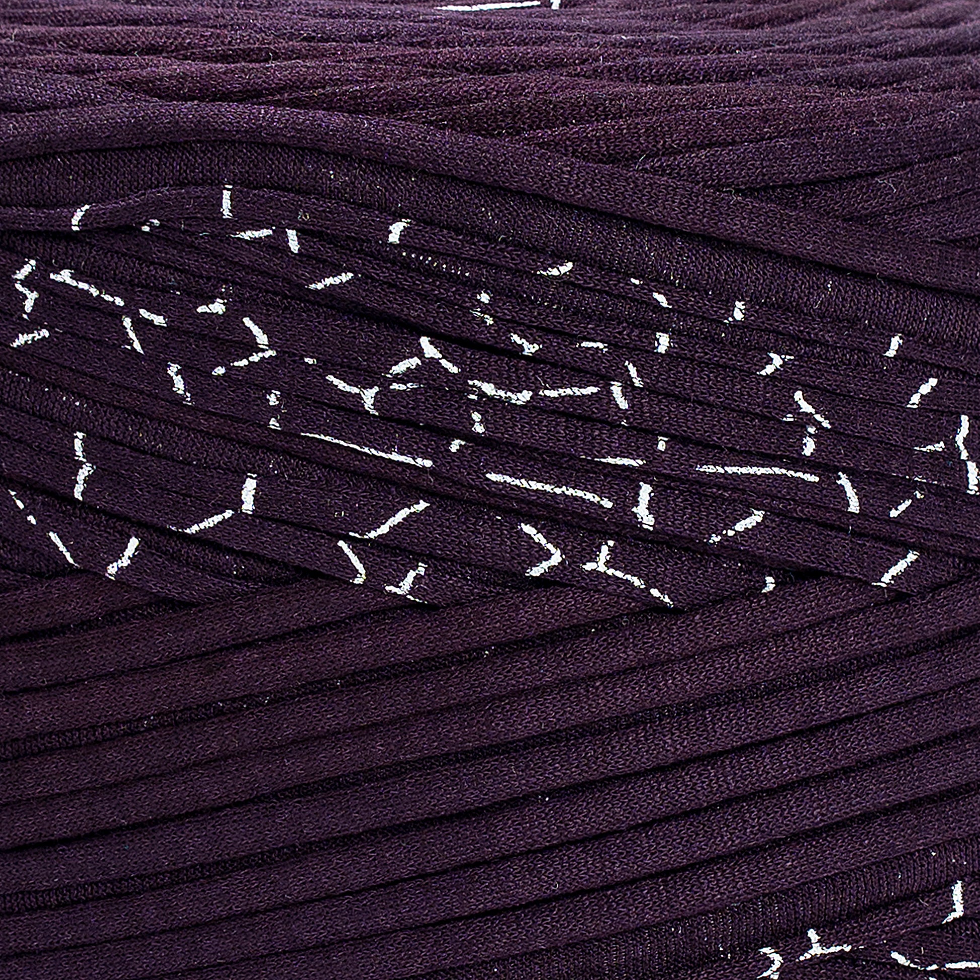Printed Recycled T-Shirt Fabric Yarn - Galaxy - Prismatic Fiber Arts