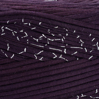 Printed Recycled T-Shirt Fabric Yarn - Galaxy - Prismatic Fiber Arts