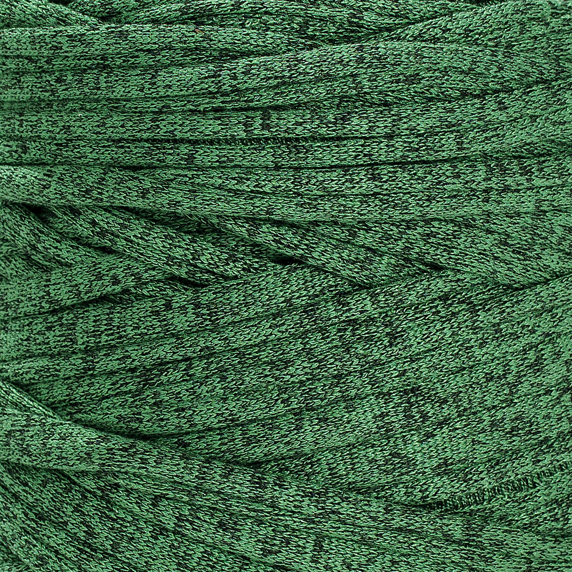 Printed Recycled T-Shirt Fabric Yarn - Grass - Prismatic Fiber Arts