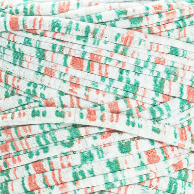 Printed Recycled T-Shirt Fabric Yarn - Tutti Frutti - Prismatic Fiber Arts