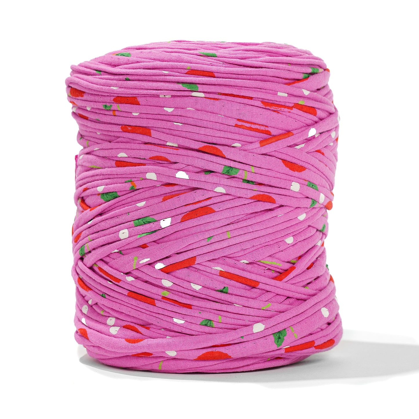Printed Recycled T-Shirt Fabric Yarn - Festival - Prismatic Fiber Arts