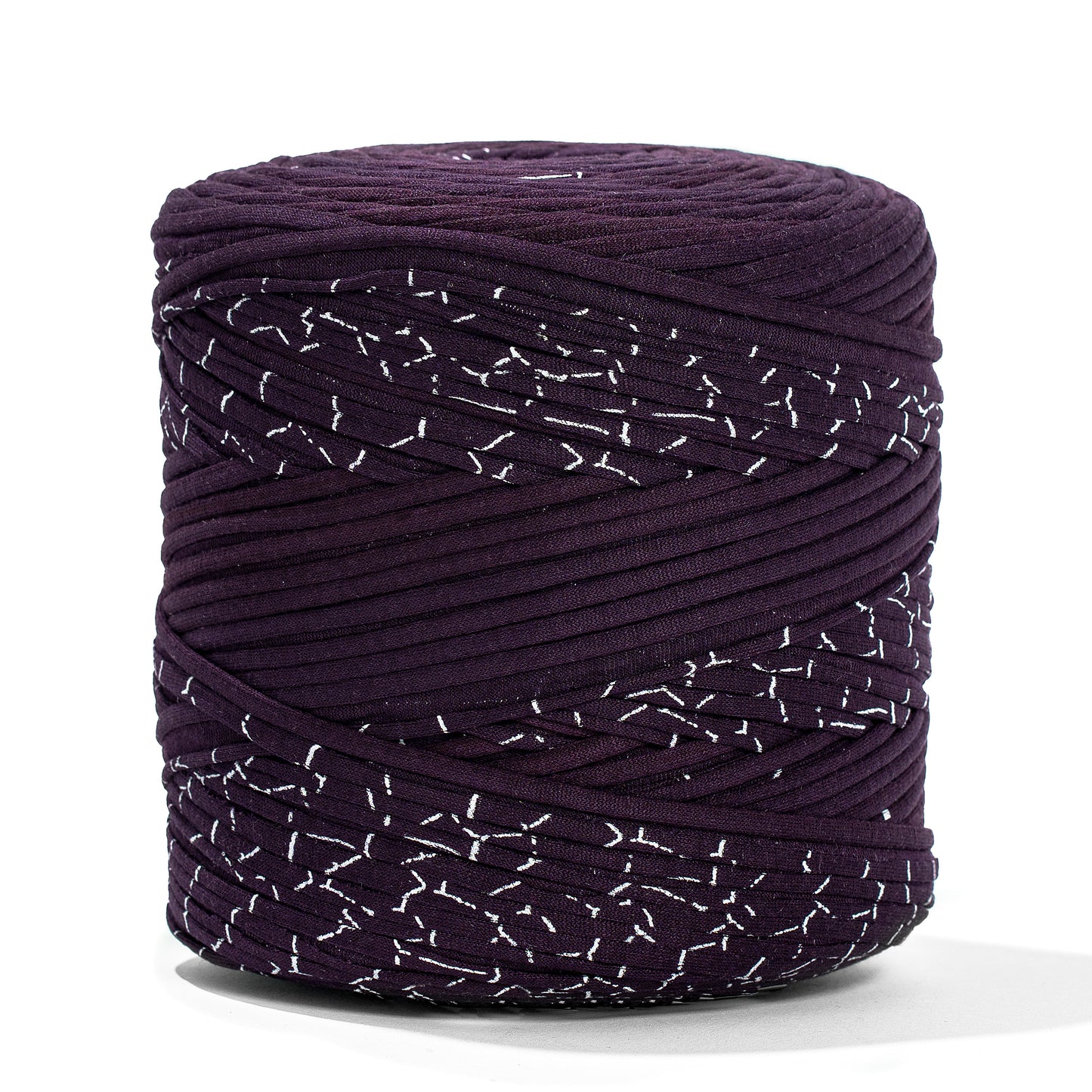 Printed Recycled T-Shirt Fabric Yarn - Galaxy - Prismatic Fiber Arts