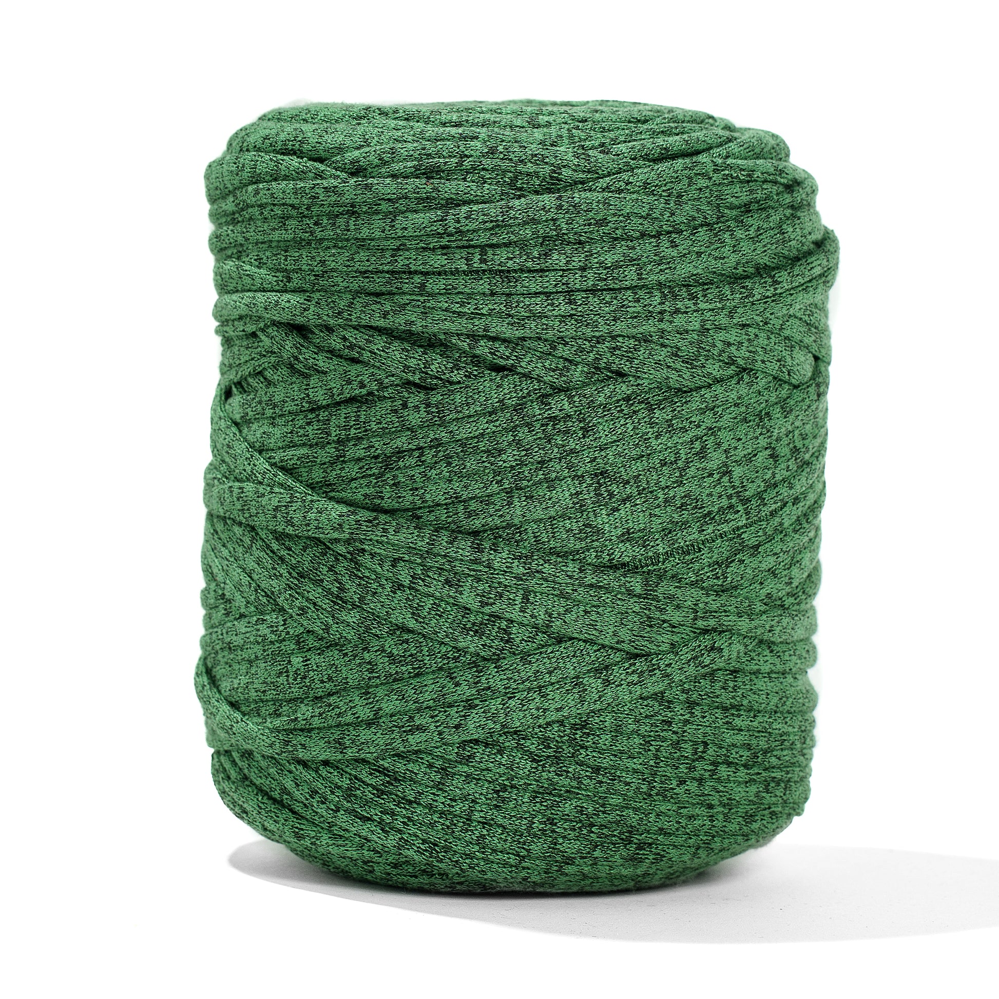 Printed Recycled T-Shirt Fabric Yarn - Grass - Prismatic Fiber Arts