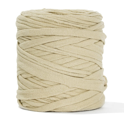 Recycled T-Shirt Fabric Yarn - Khaki Color - Prismatic Fiber Arts
