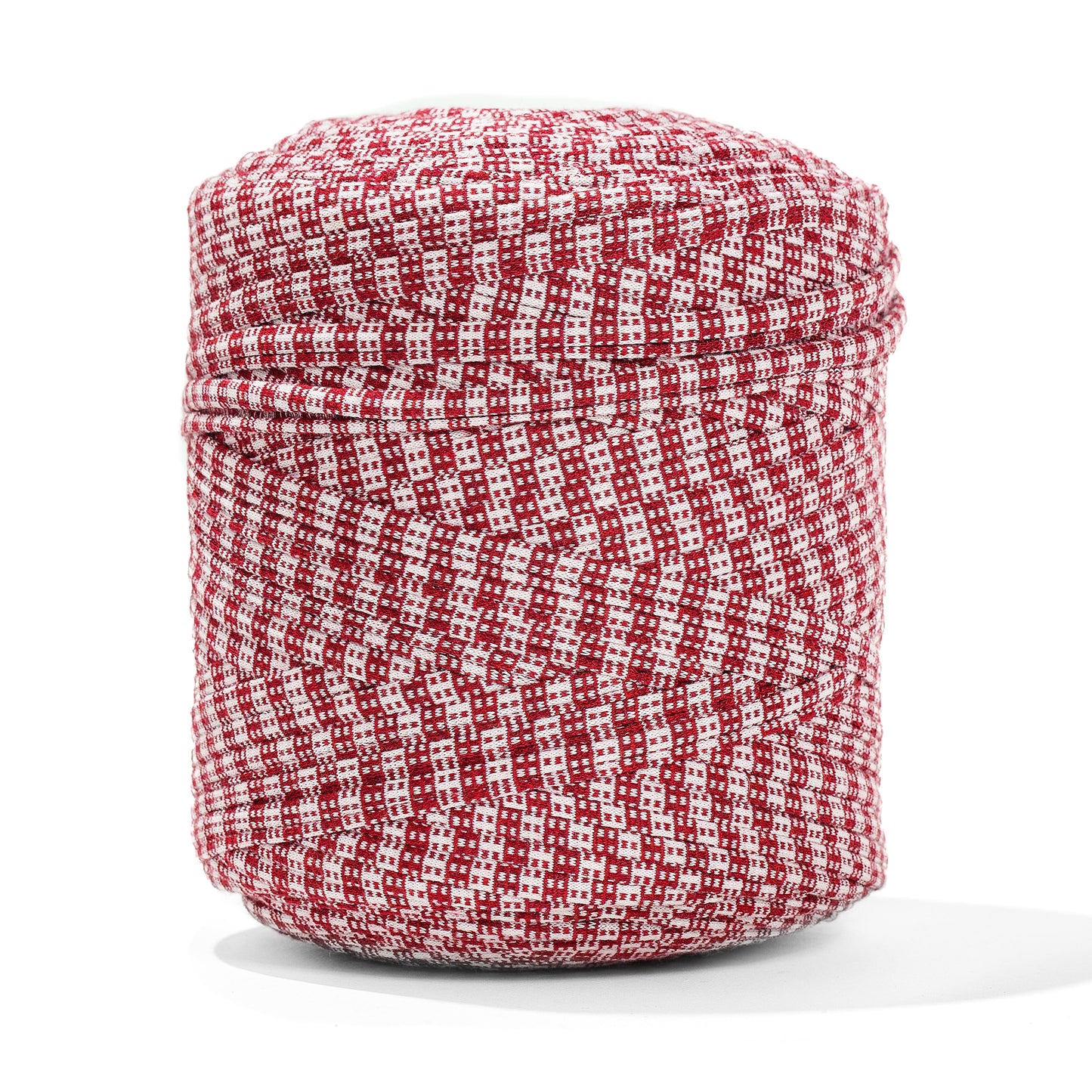 Printed Recycled T-Shirt Fabric Yarn - Pixel Party - Prismatic Fiber Arts
