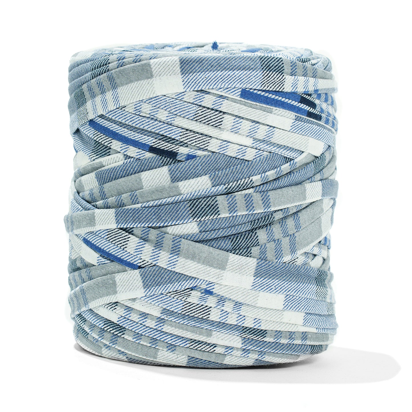 Printed Recycled T-Shirt Fabric Yarn - Scotch - Prismatic Fiber Arts