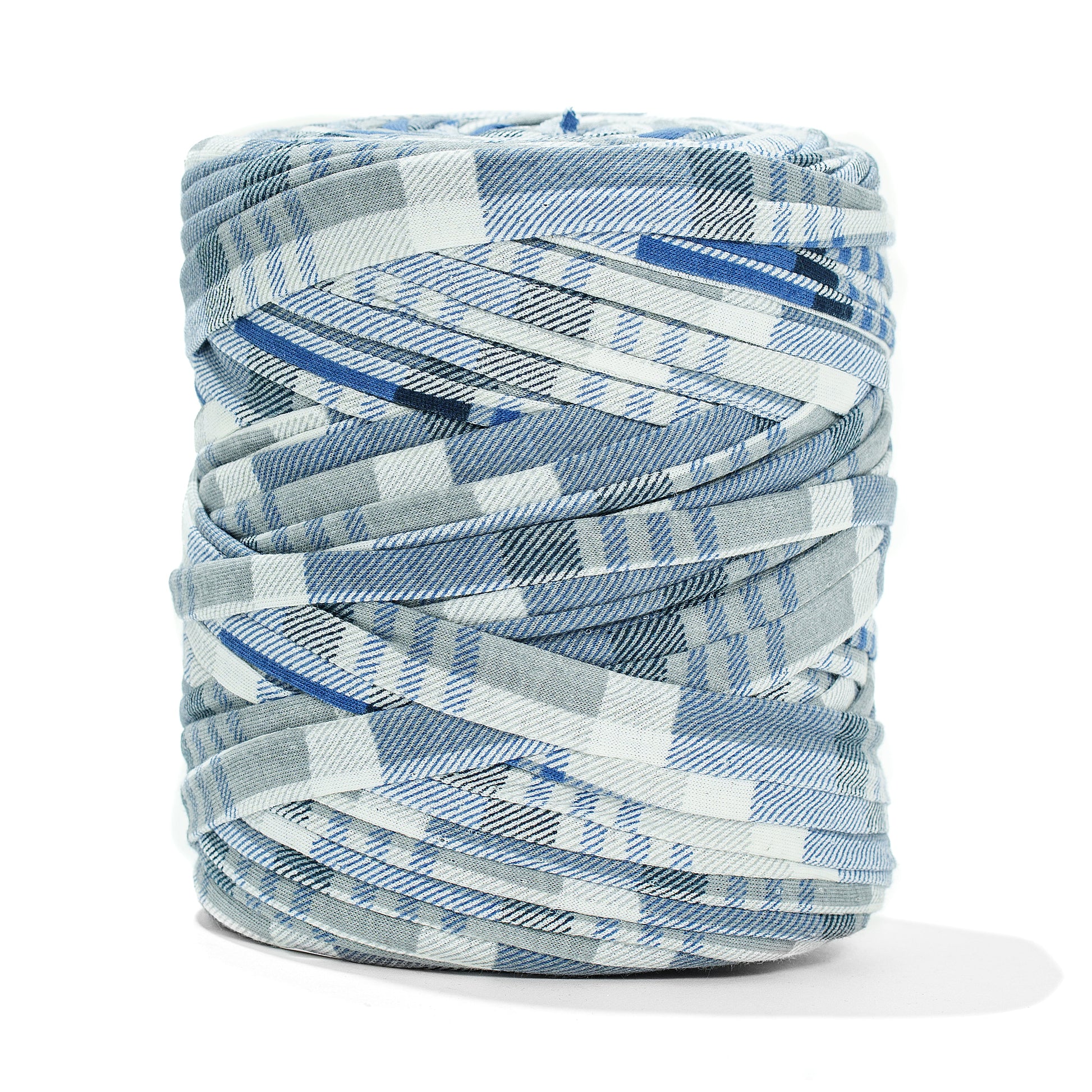 Printed Recycled T-Shirt Fabric Yarn - Scotch - Prismatic Fiber Arts
