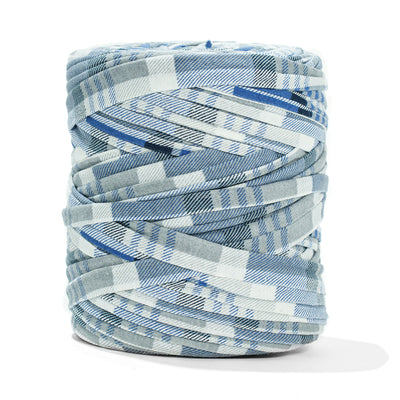 Printed Recycled T-Shirt Fabric Yarn - Scotch - Prismatic Fiber Arts
