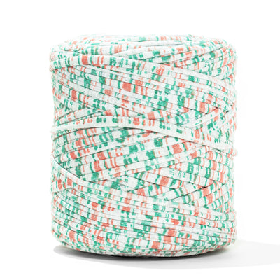 Printed Recycled T-Shirt Fabric Yarn - Tutti Frutti - Prismatic Fiber Arts