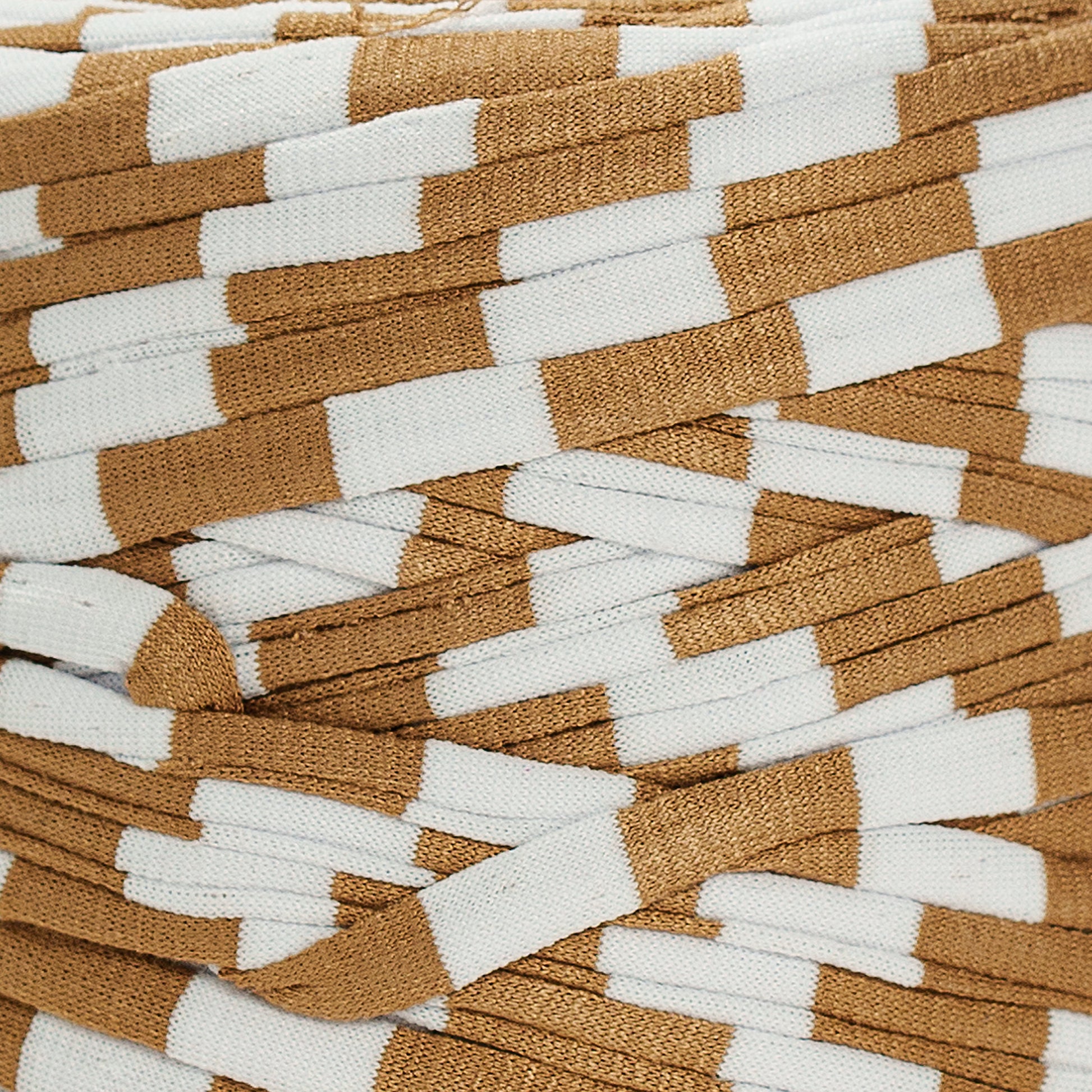 Printed Recycled T-Shirt Fabric Yarn - Desert - Prismatic Fiber Arts