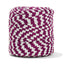 Printed Recycled T-Shirt Fabric Yarn - Geometric Purple - Prismatic Fiber Arts
