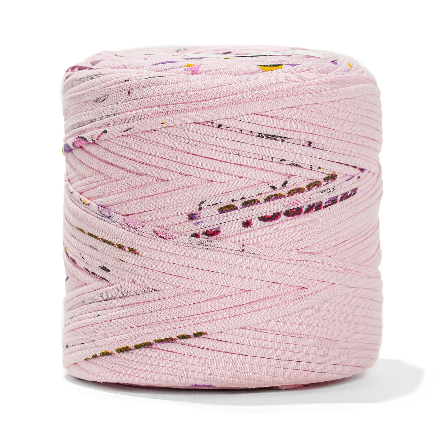 Printed Recycled T-Shirt Fabric Yarn - Petal Dream - Prismatic Fiber Arts