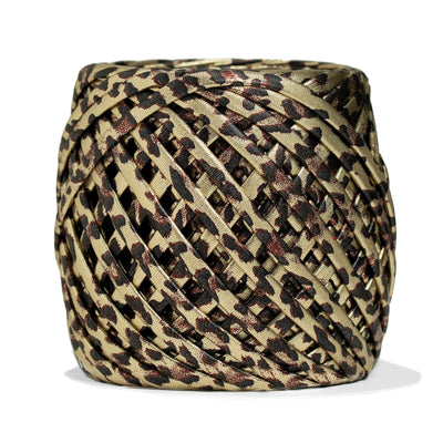 Fabric Yarn Animal Print T-Shirt Yarn Gold Color - Prismatic Fiber Arts